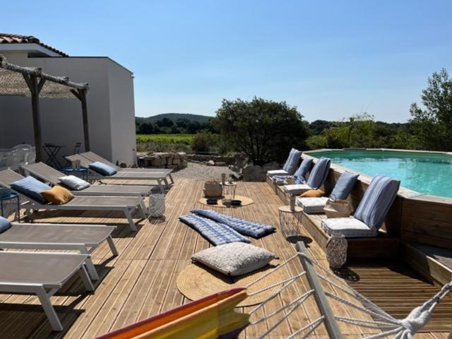 Le Domaine Du Cade-Gites D'Exception 4Etoiles "La Villa Du Cade" Cazevieille Kültér fotó